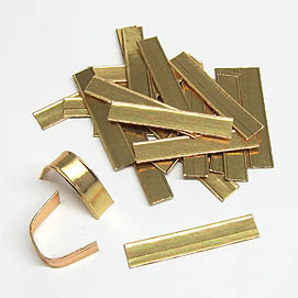 Verschluss-Clips gold 4cm 25 Stück